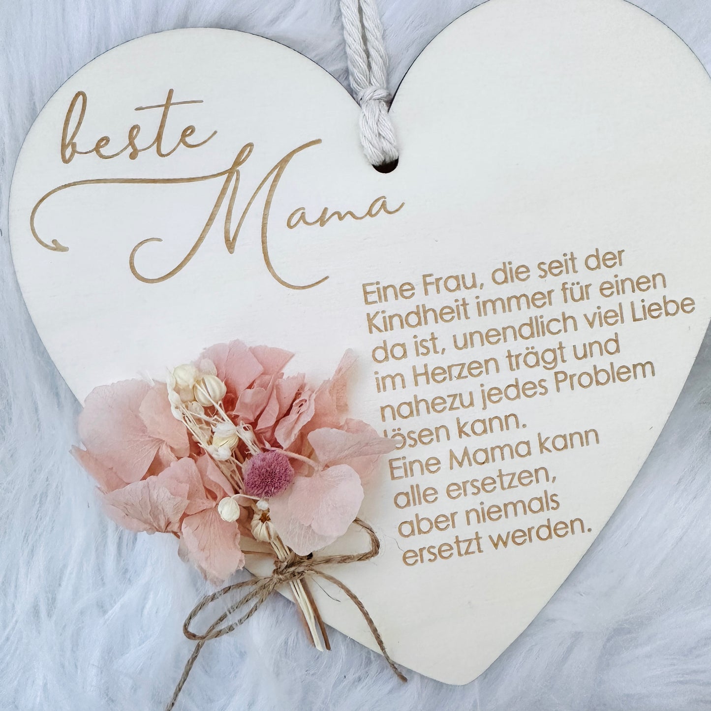 Herz Holzschild für Mama