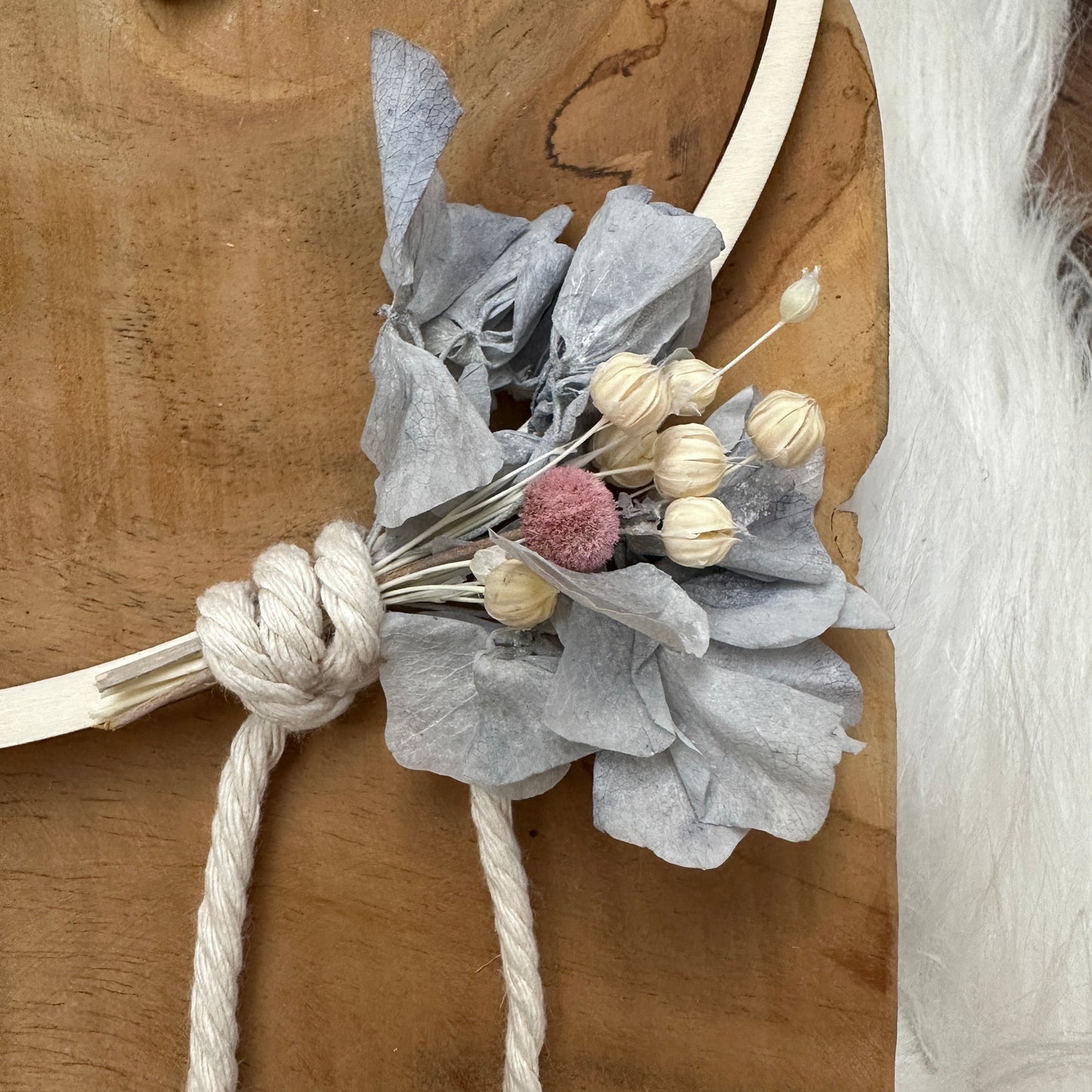 Trockenblumenkranz Willkommen | Hereinspaziert