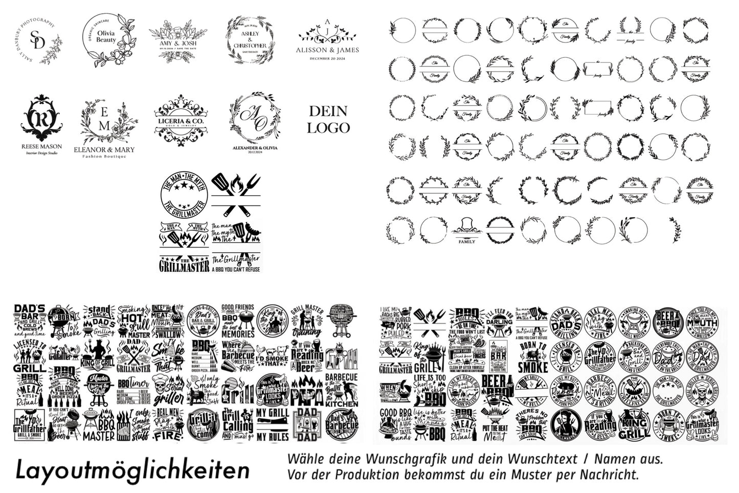 Rustikales Schneidebrett aus Olivenholz, personalisiert