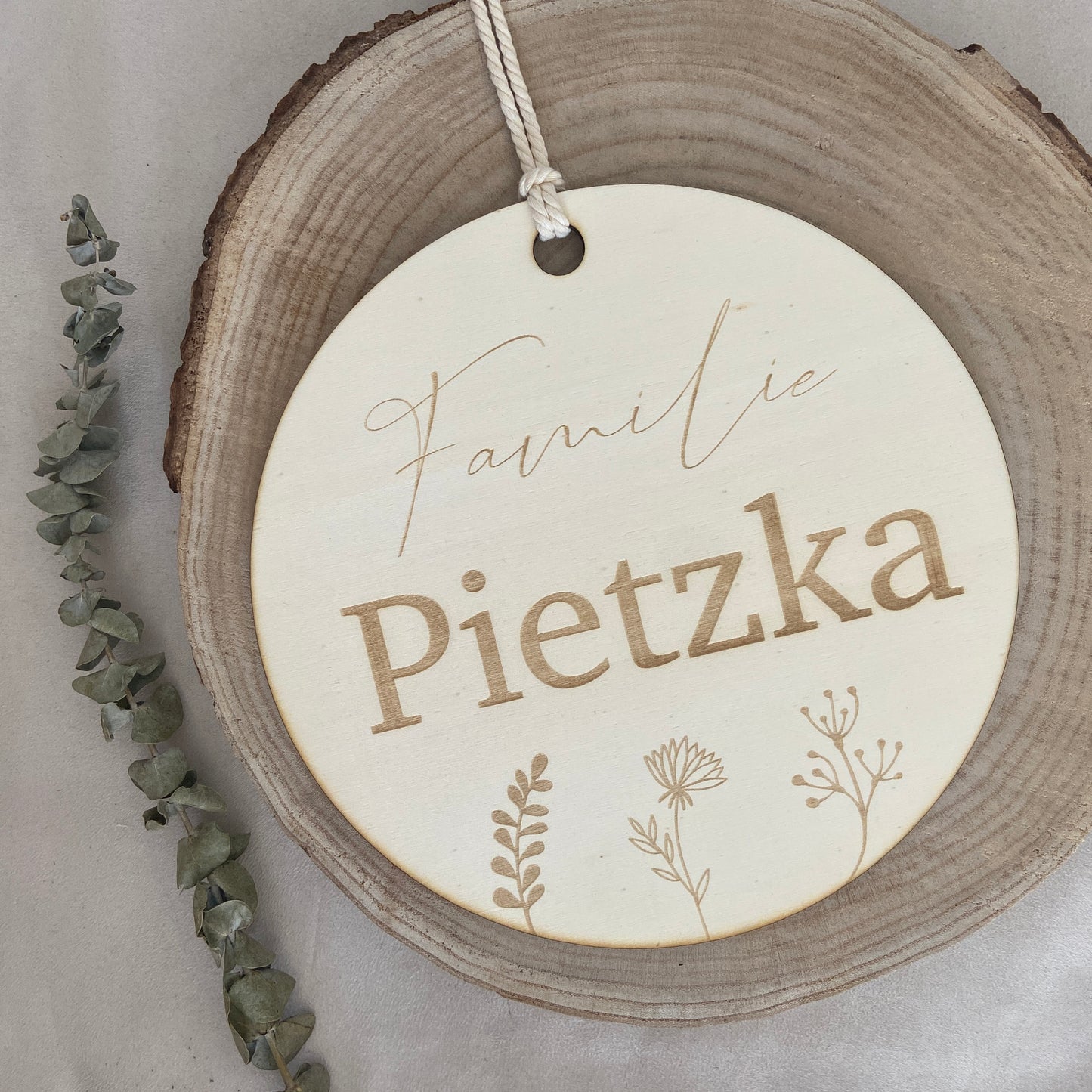 Familien Holzschild
