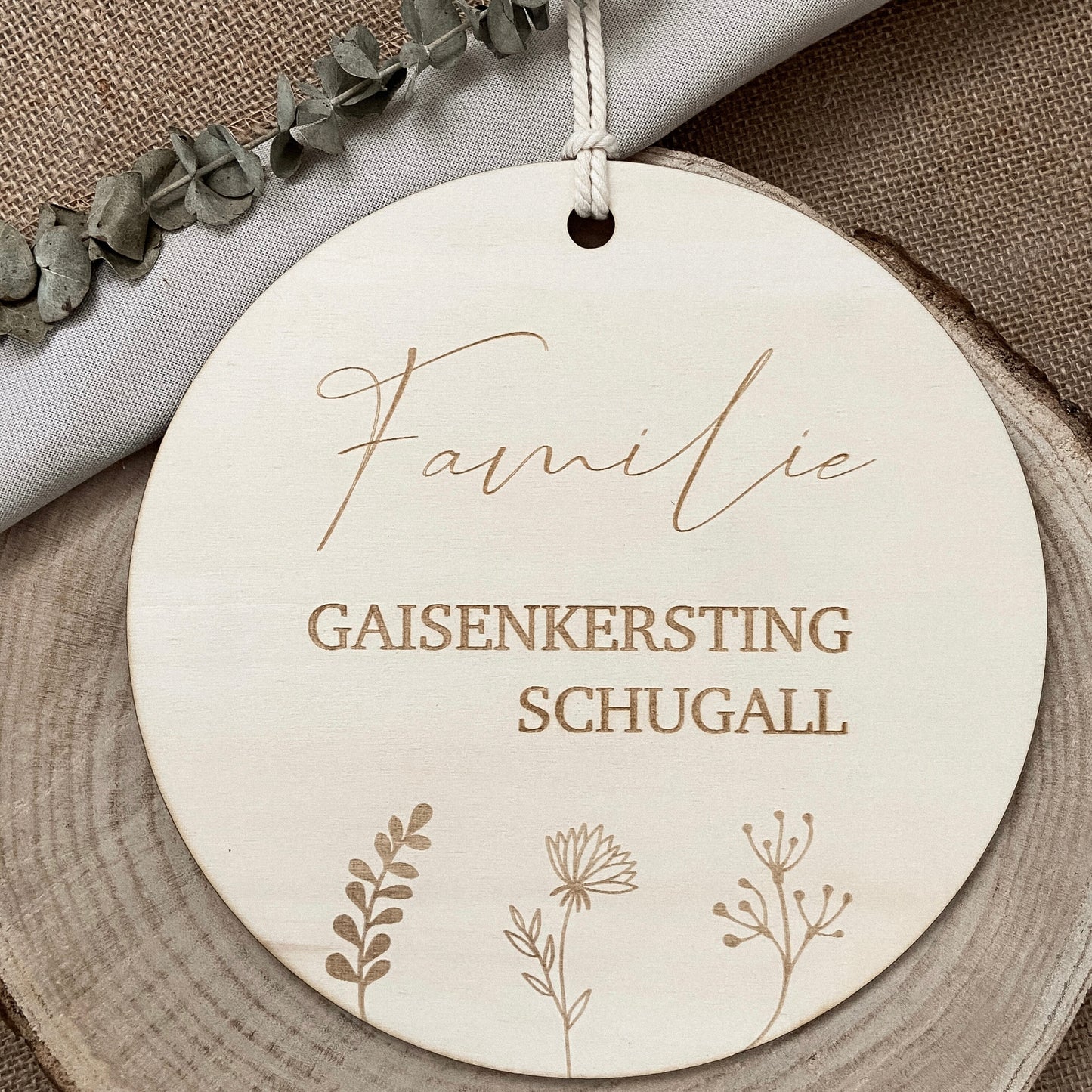 Familien Holzschild