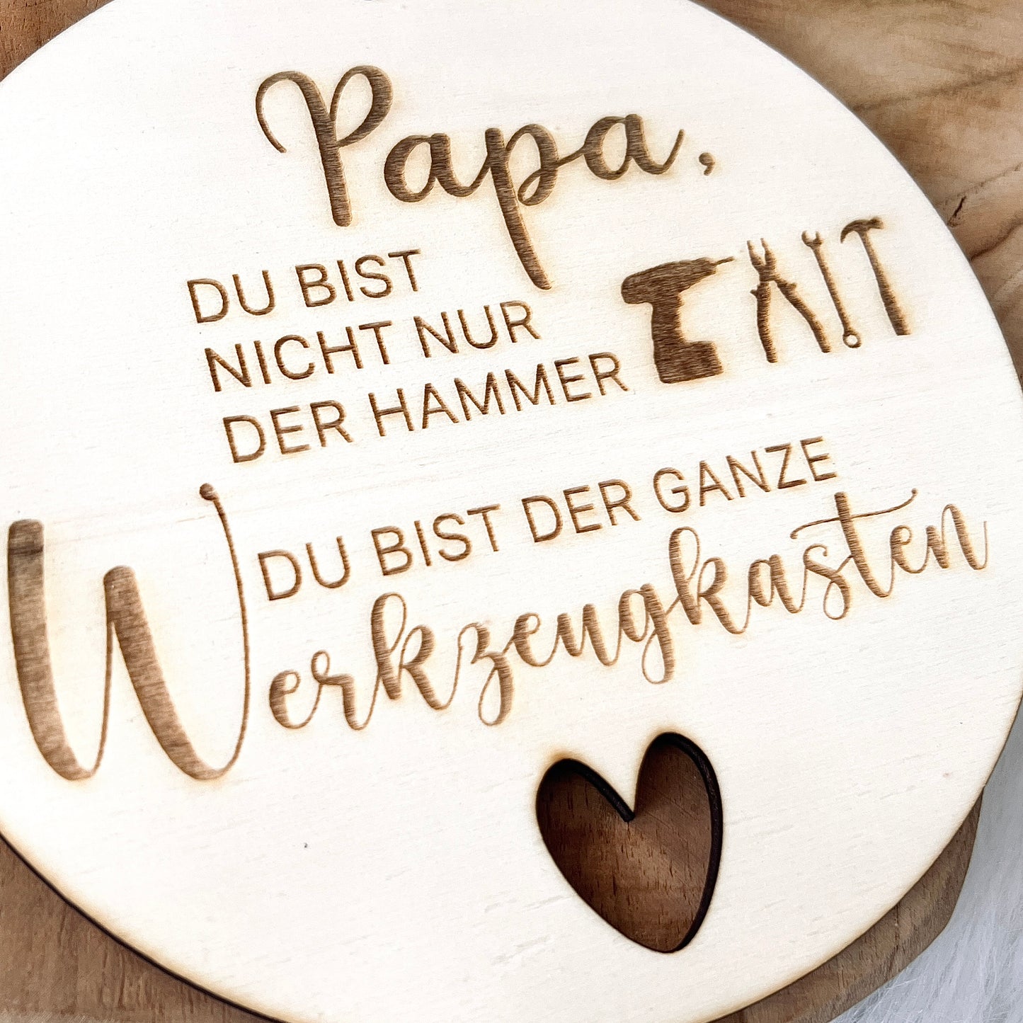 Holzschild für Papa