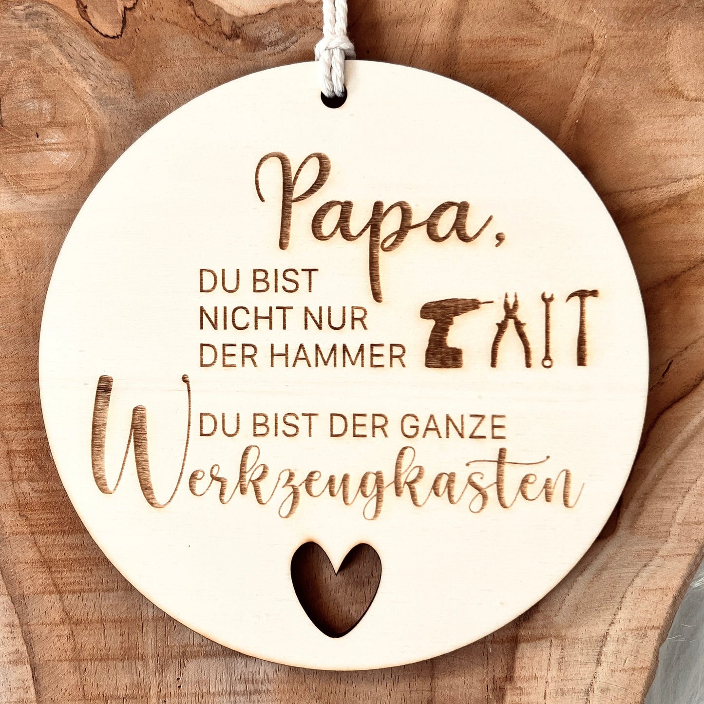 Holzschild für Papa