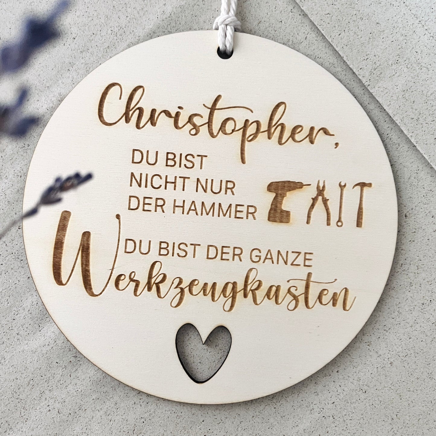 Holzschild für Papa