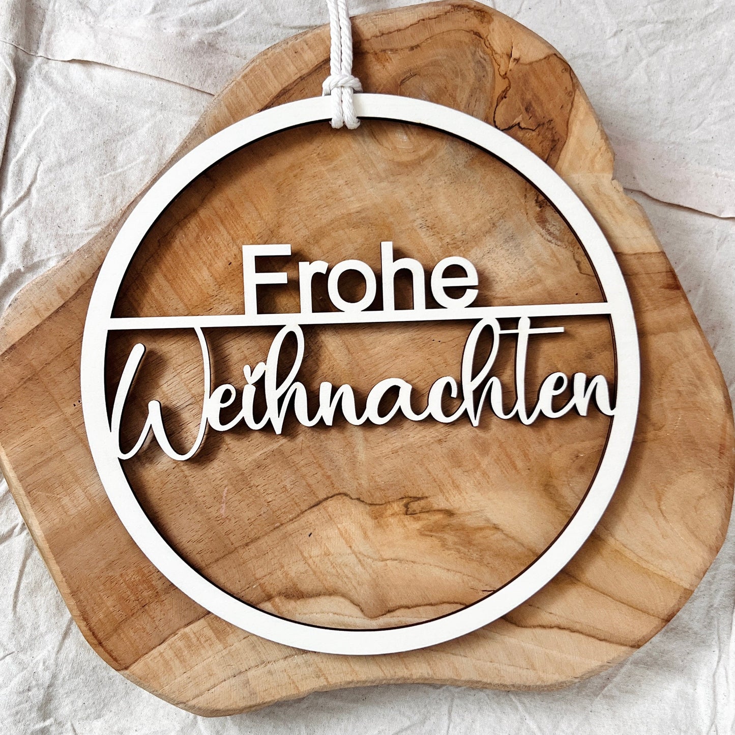 Frohe Weihnachten Trockenblumen Türkranz