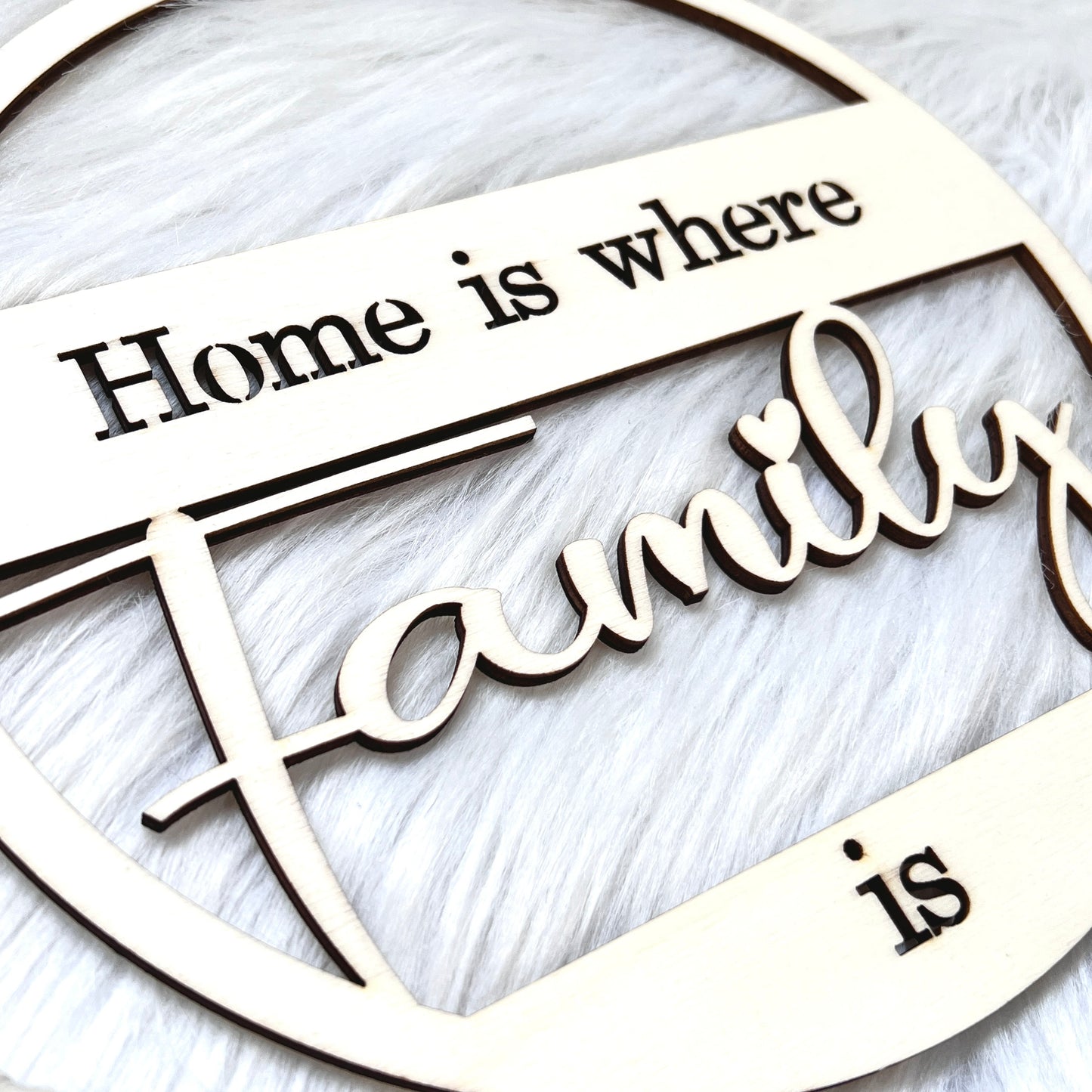 Trockenblumenkranz mit Familienname