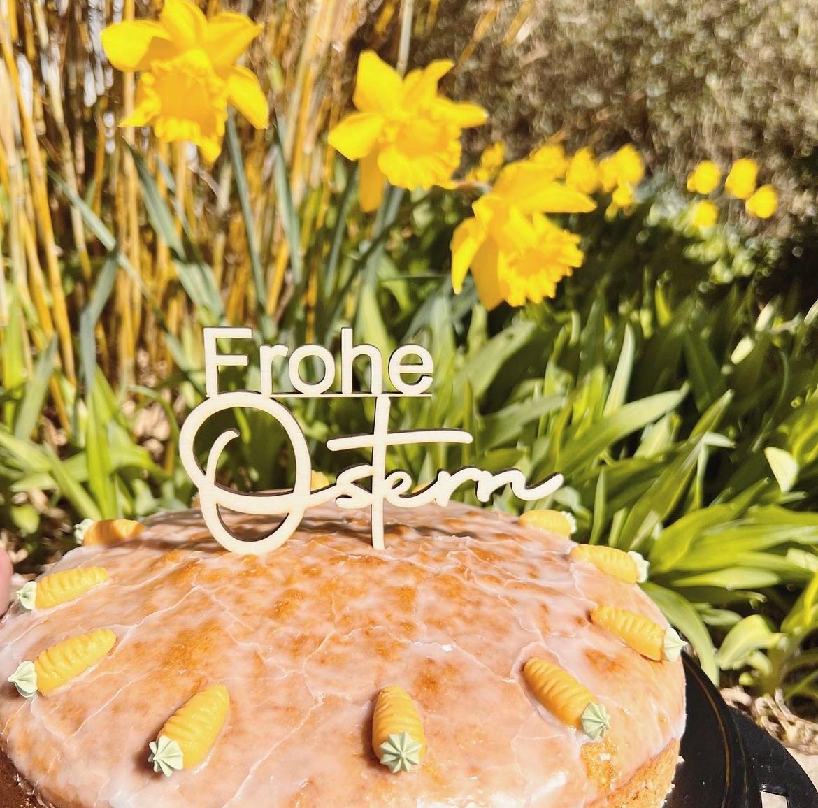 Frohe Ostern Caketopper
