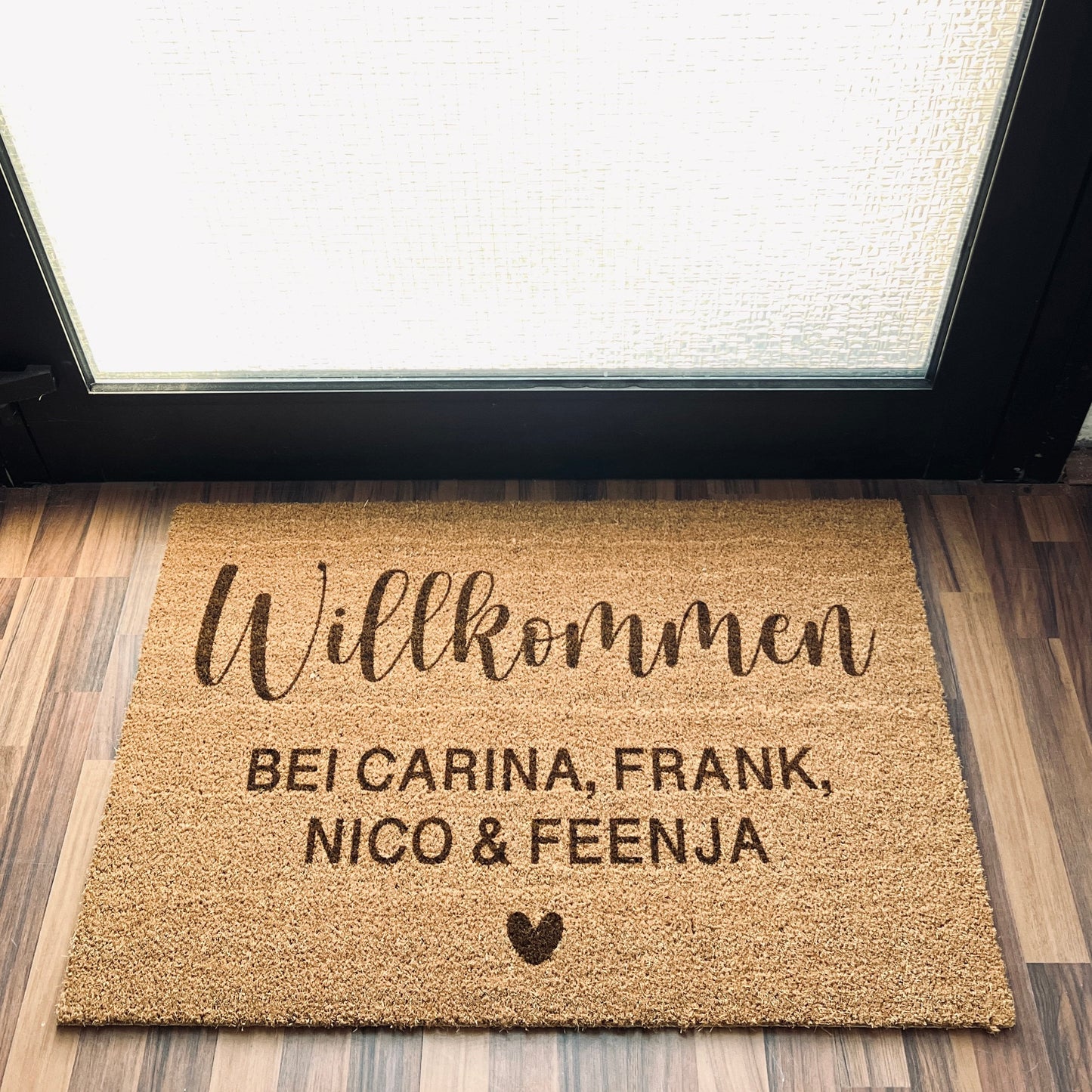 Personalisierte Fußmatte | Personalisiertes Geschenk | Neues Zuhause Geschenk | Türmatte Willkommen