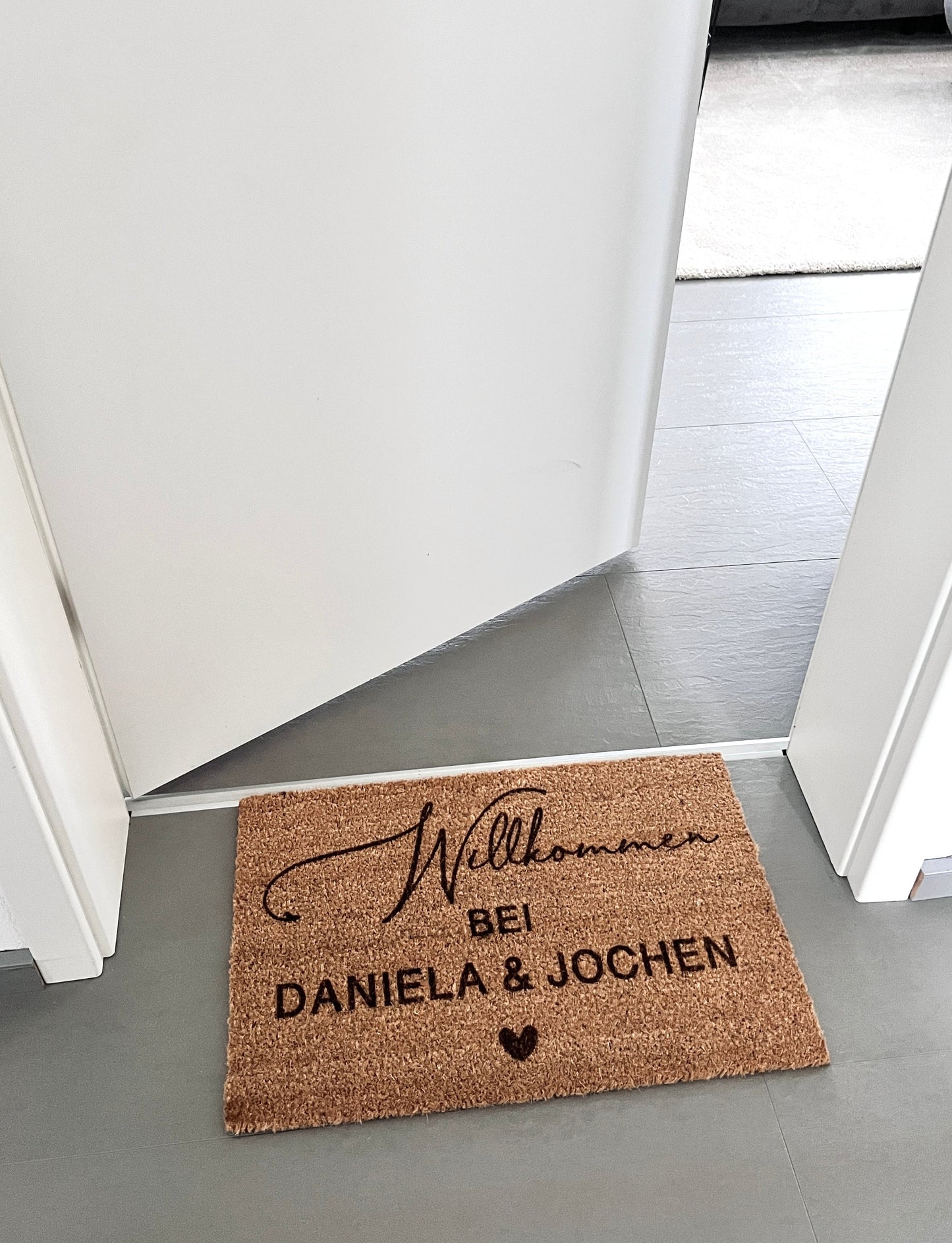 Personalisierte Fußmatte | Personalisiertes Geschenk | Neues Zuhause Geschenk | Türmatte Willkommen