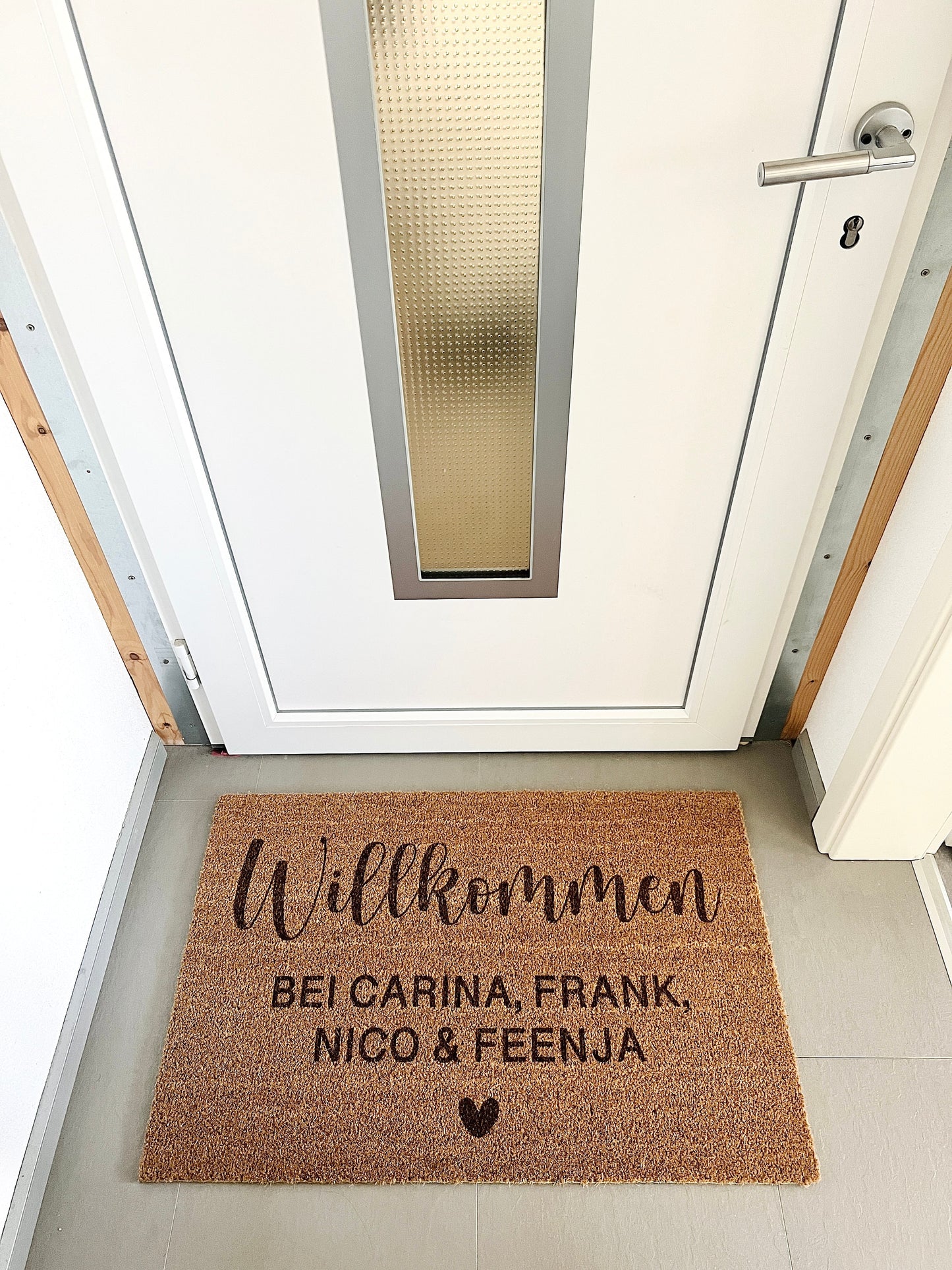 Personalisierte Fußmatte | Personalisiertes Geschenk | Neues Zuhause Geschenk | Türmatte Willkommen