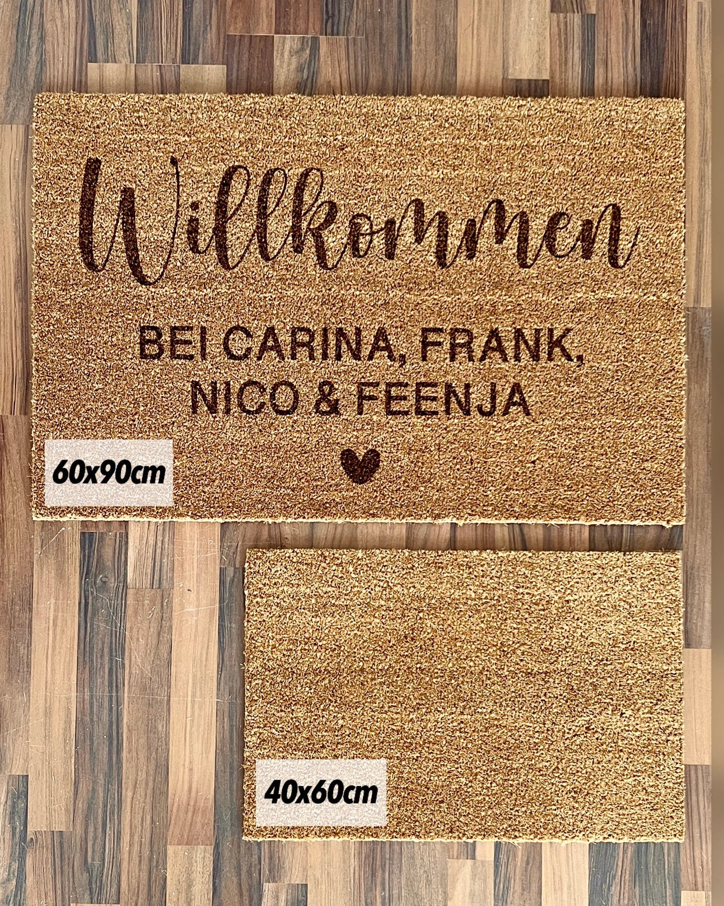 Personalisierte Fußmatte | Personalisiertes Geschenk | Neues Zuhause Geschenk | Türmatte Willkommen
