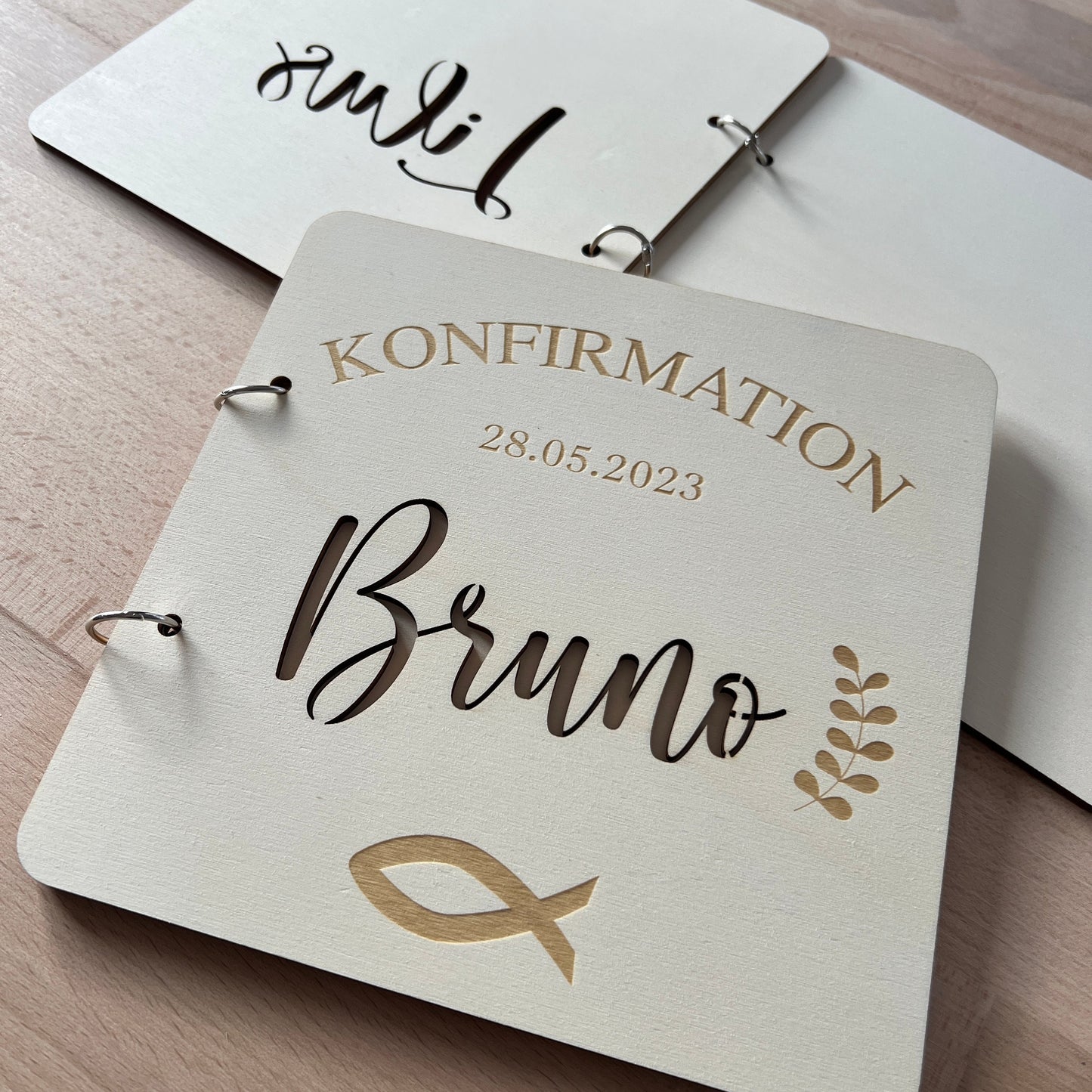 Konfirmation / Kommunion Gästebuch, Caketopper und Tischdeko