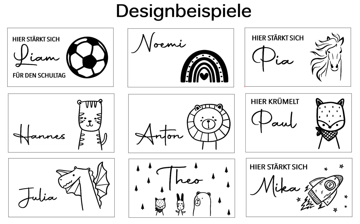 personalisierte Brotdose fürs Schulkind
