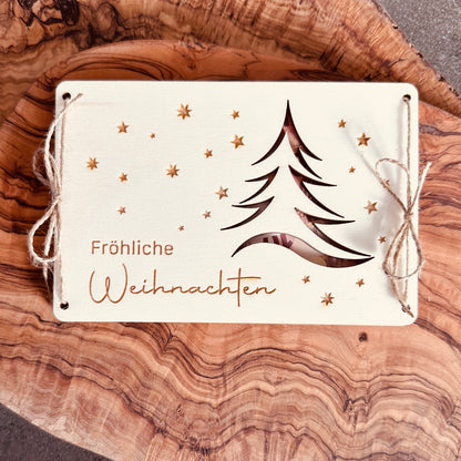 Geldgeschenk Weihnachtskarte