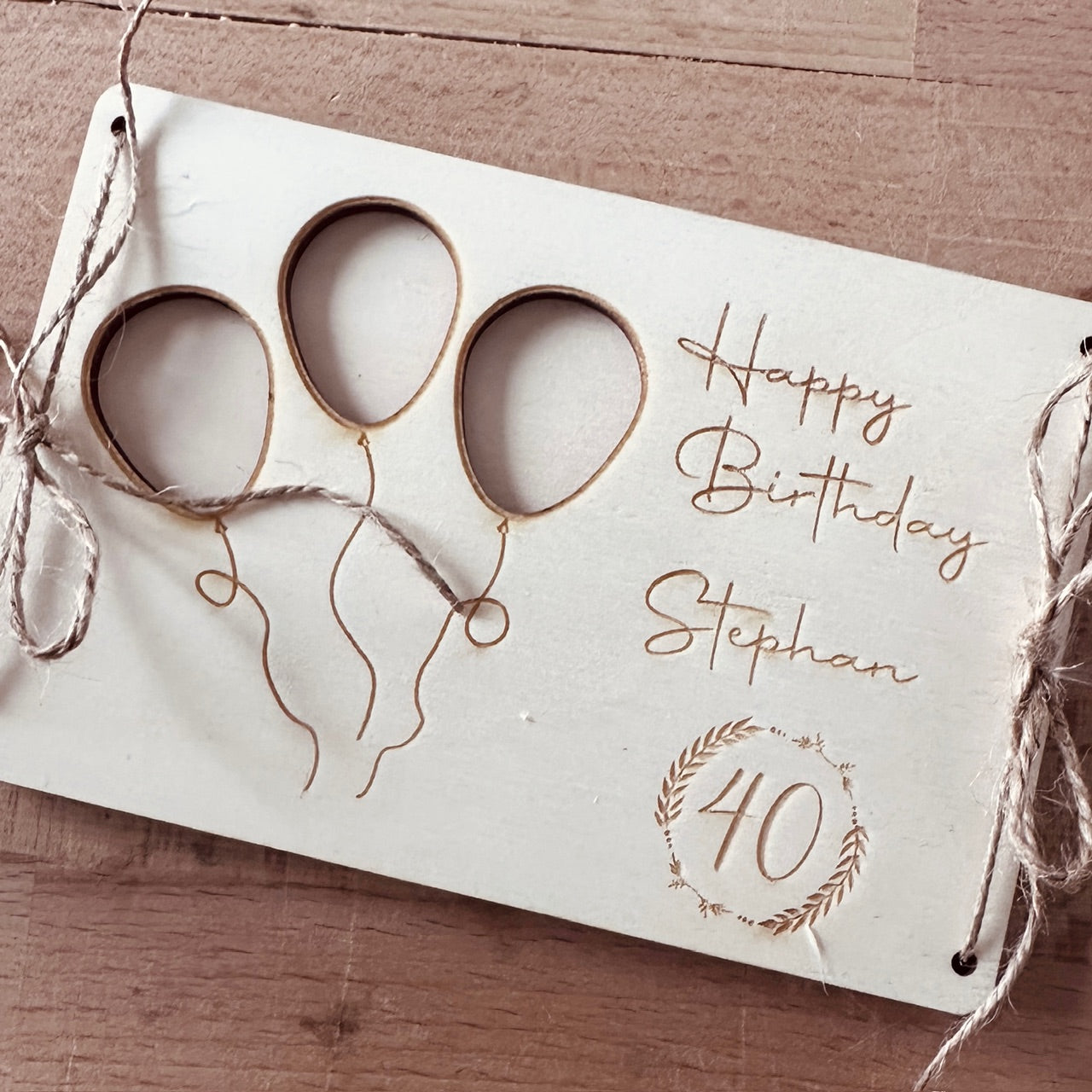 Personalisiertes Geldgeschenk Karte