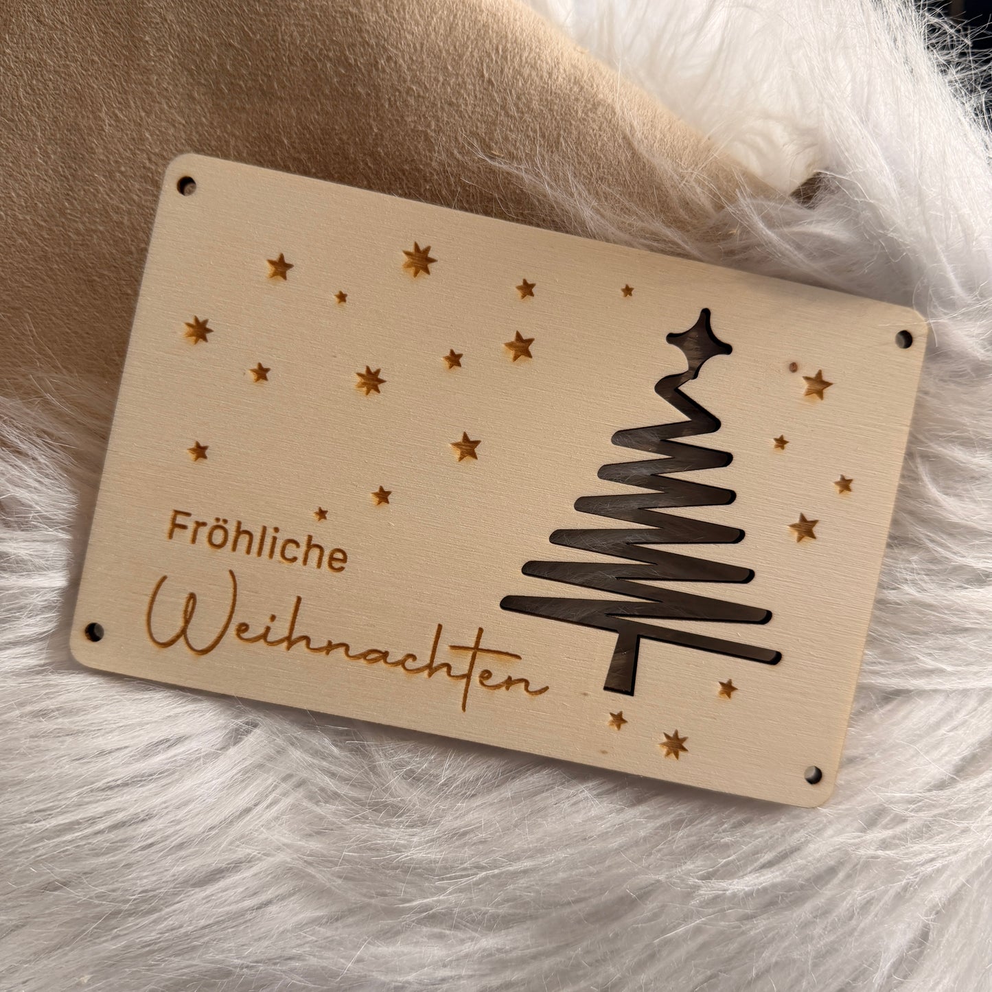 Geldgeschenk Weihnachtskarte