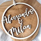 Holzkranz mit Name