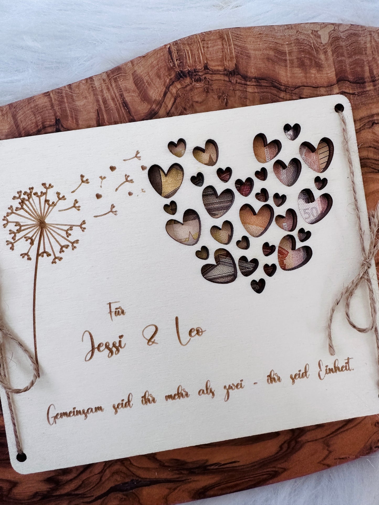 Personalisiertes Geldgeschenk Karte