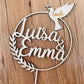 Caketopper mit Name für Taufe