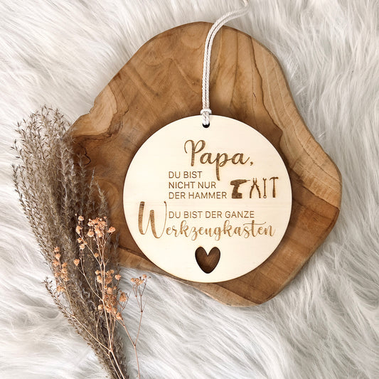 Holzschild für Papa