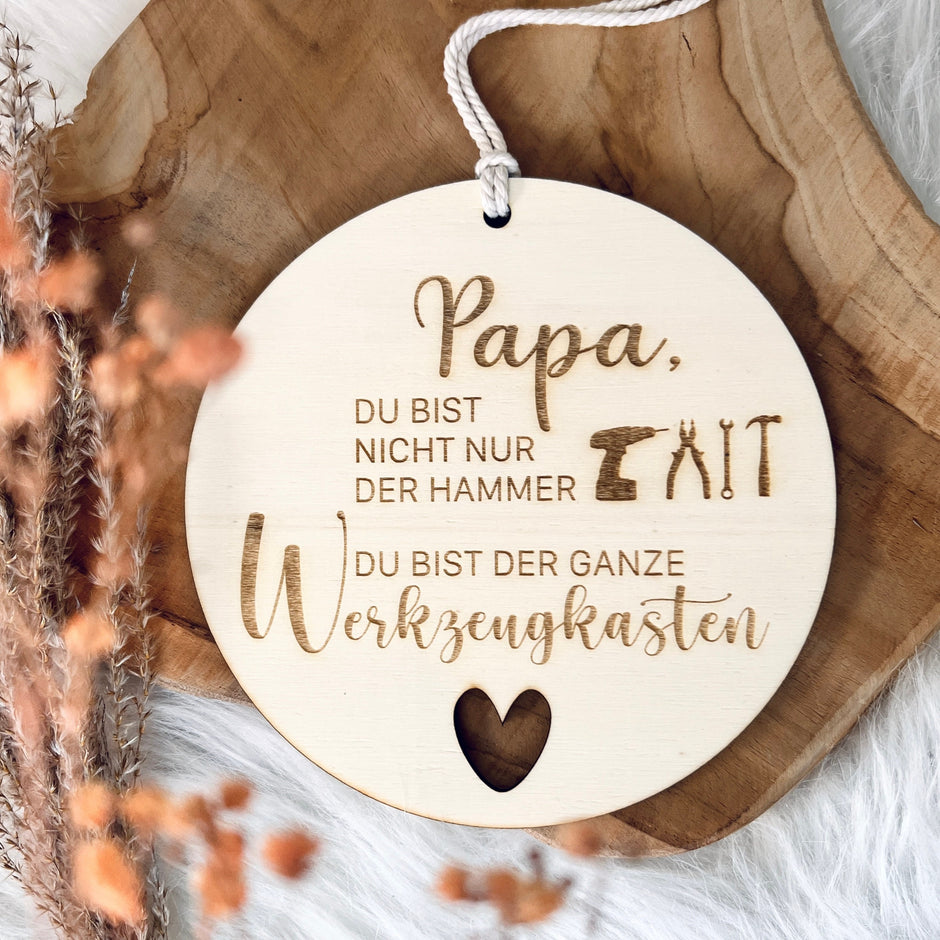 Wanddeko Papa's Werkstatt – personalisiertes Geschenk für Wanddeko Papa's Werkstatt – personalisiertes Geschenk für