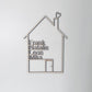 Türschild Haus mit Namen
