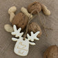 Nikolaus Anhänger / Weihnachtsbaum / Christbaumhänger Hirschkopf Elch / Namensanhänger