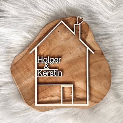 Türschild Haus mit Namen