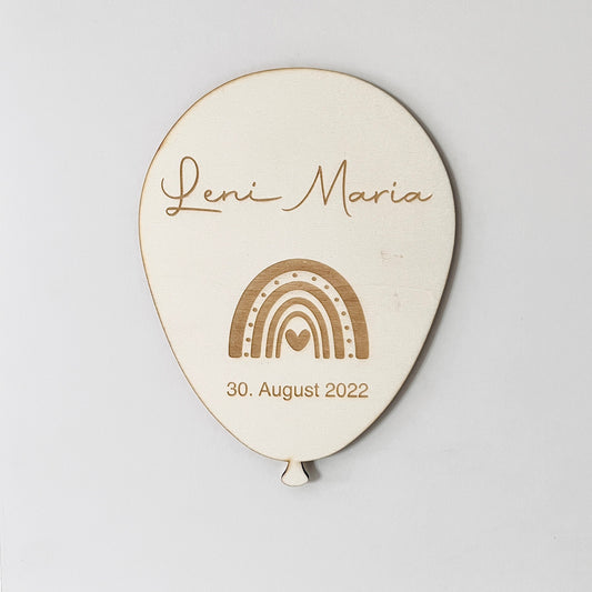 Kinderzimmer Luftballon Holzschild