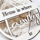 Trockenblumenkranz mit Familienname