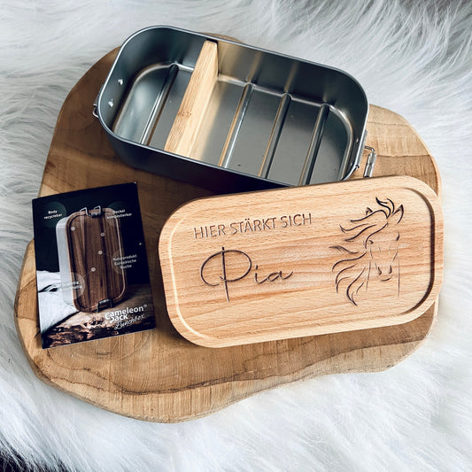 personalisierte Brotdose fürs Schulkind